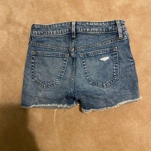 High Rise gap denim shorts